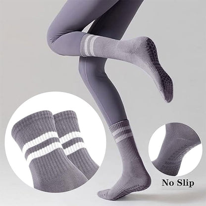 Non-slip Socks for Women (3 Pairs) - Floor Socks - Home Socks - Slipper Socks - Non-slip Socks - Yoga Socks - Suitable for Pilates, Ballet, Dance, Trampoline - Image 5