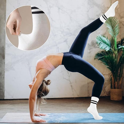 Non-slip Socks for Women (3 Pairs) - Floor Socks - Home Socks - Slipper Socks - Non-slip Socks - Yoga Socks - Suitable for Pilates, Ballet, Dance, Trampoline - Image 6