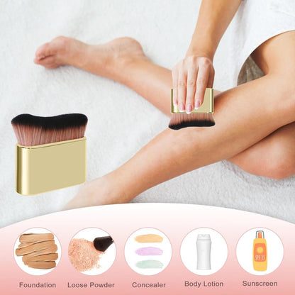 Foundation Makeup Brush - Portable Makeup Brush (Gold) - Image 3