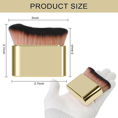 Foundation Makeup Brush - Portable Makeup Brush (Gold) - Image 4
