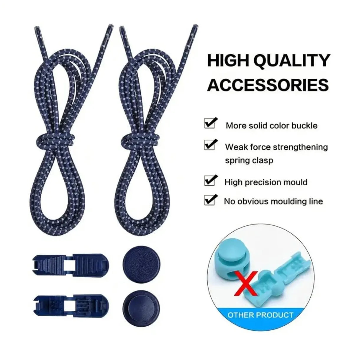 Sneaker Laces 120CM suitable for Sneakers - Elastic laces without a tie - Suitable for students and adults - With strong buckle and quick-release function (Apricot) - Image 6