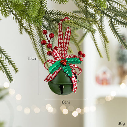 Decoration Christmas Bell Accessories with Bow - Wind Chime Pendant - Home Decoration (4 pieces) - Image 4