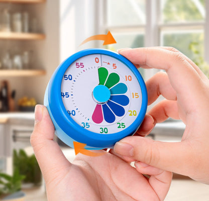 Kitchen Timer - Kitchen Timer - Timer - Digital Kitchen Timer - Child-Friendly Visual Mechanical Timer - Magnetic Sticker Timer - Rainbow Pattern - Image 5