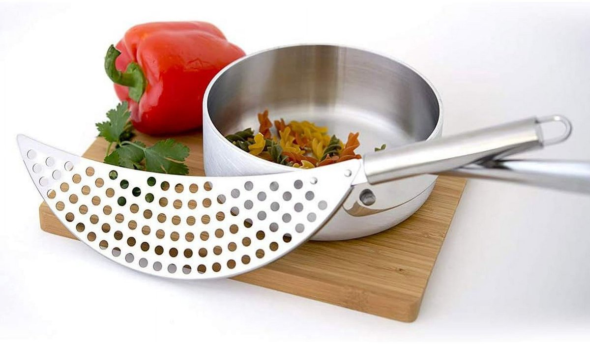 Colander - Stainless steel colander with handle - Kitchen colander - Multifunctional draining rack - Stainless steel kitchen colander - Image 3