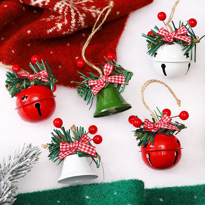 Christmas Bells - 6 - Christmas Tree Decorations - Metal Bells - Christmas Decorations - DIY Metal Bell Hangers - Image 2