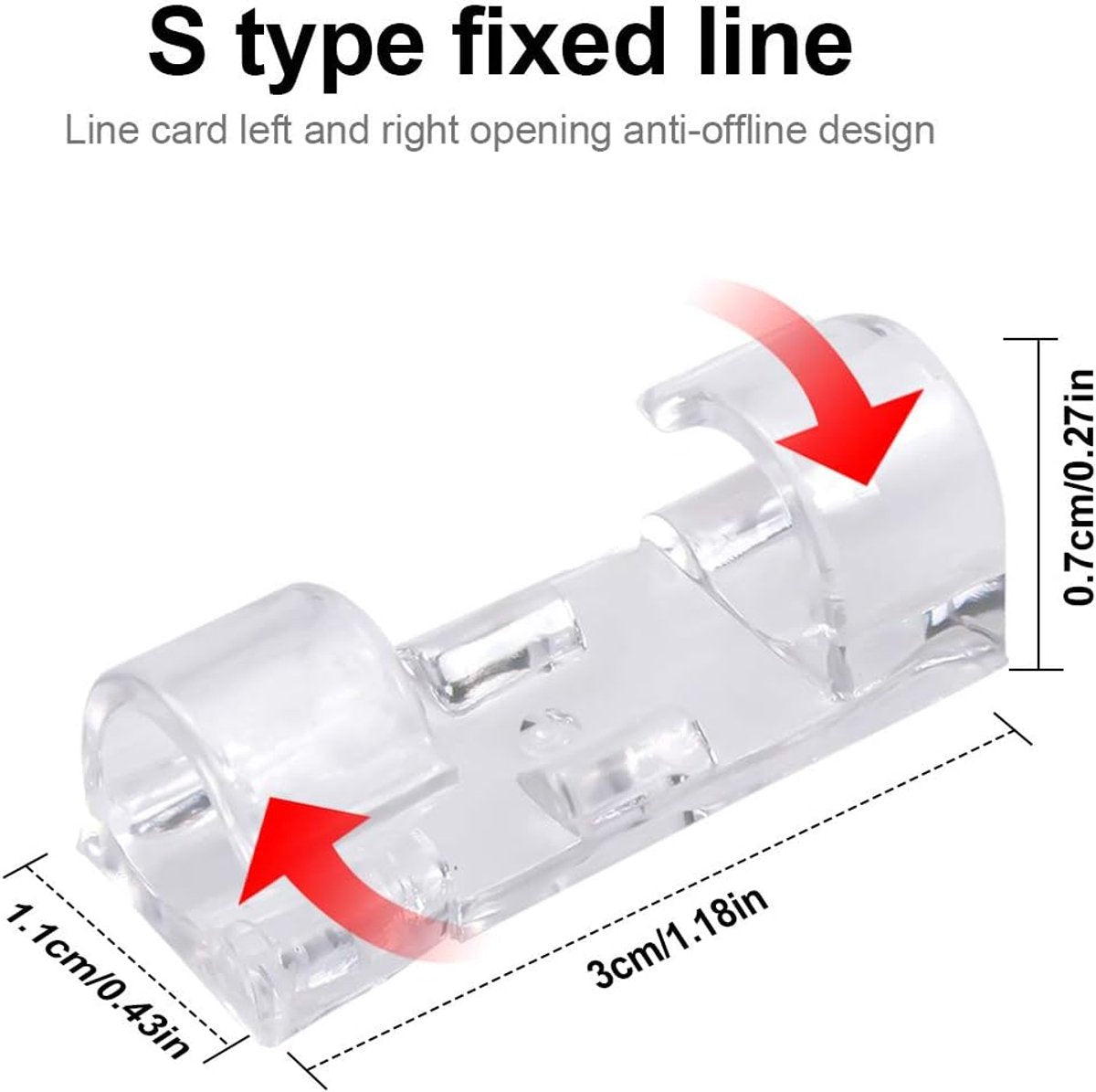 40 7mm Cable Organizer Clips with Adhesive Backing - Wall Mount Cable Clips - Cable Holder with Clips - Cable Clips for Home or Office - Desk Cables - Wall - Cable Management for TV, PC and Laptops - Image 5