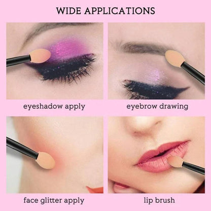 Eyeshadow Brushes - Eyeshadow Applicators - Eyeshadow Sponges - 50 pieces - Image 3
