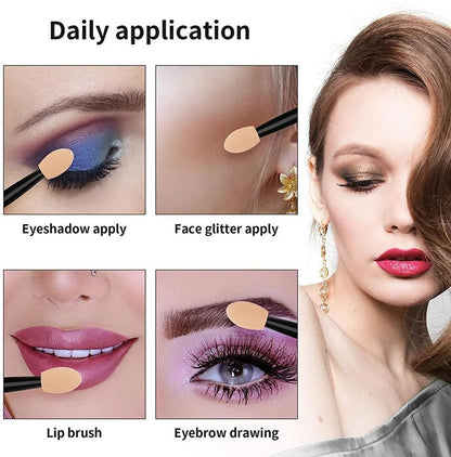 Eyeshadow Brushes - Eyeshadow Applicators - Eyeshadow Sponges - 50 pieces - Image 4