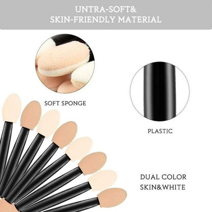 Eyeshadow Brushes - Eyeshadow Applicators - Eyeshadow Sponges - 50 pieces - Image 5
