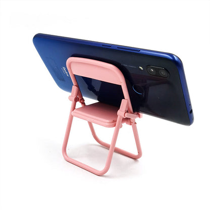 Creative Phone Holder - Foldable - Desktop - Macaron Color - Stool Stand - Ornament - Portable Lazy Stand - 5 Pieces - Image 5