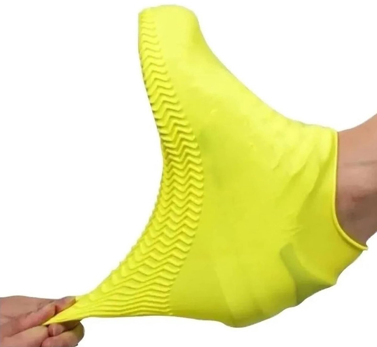 Overshoes - 1 Pair - Waterproof Silicone Overshoes - Reusable, Non-slip, Suitable for Outdoor Activities (Yellow - Size L) - Image 2