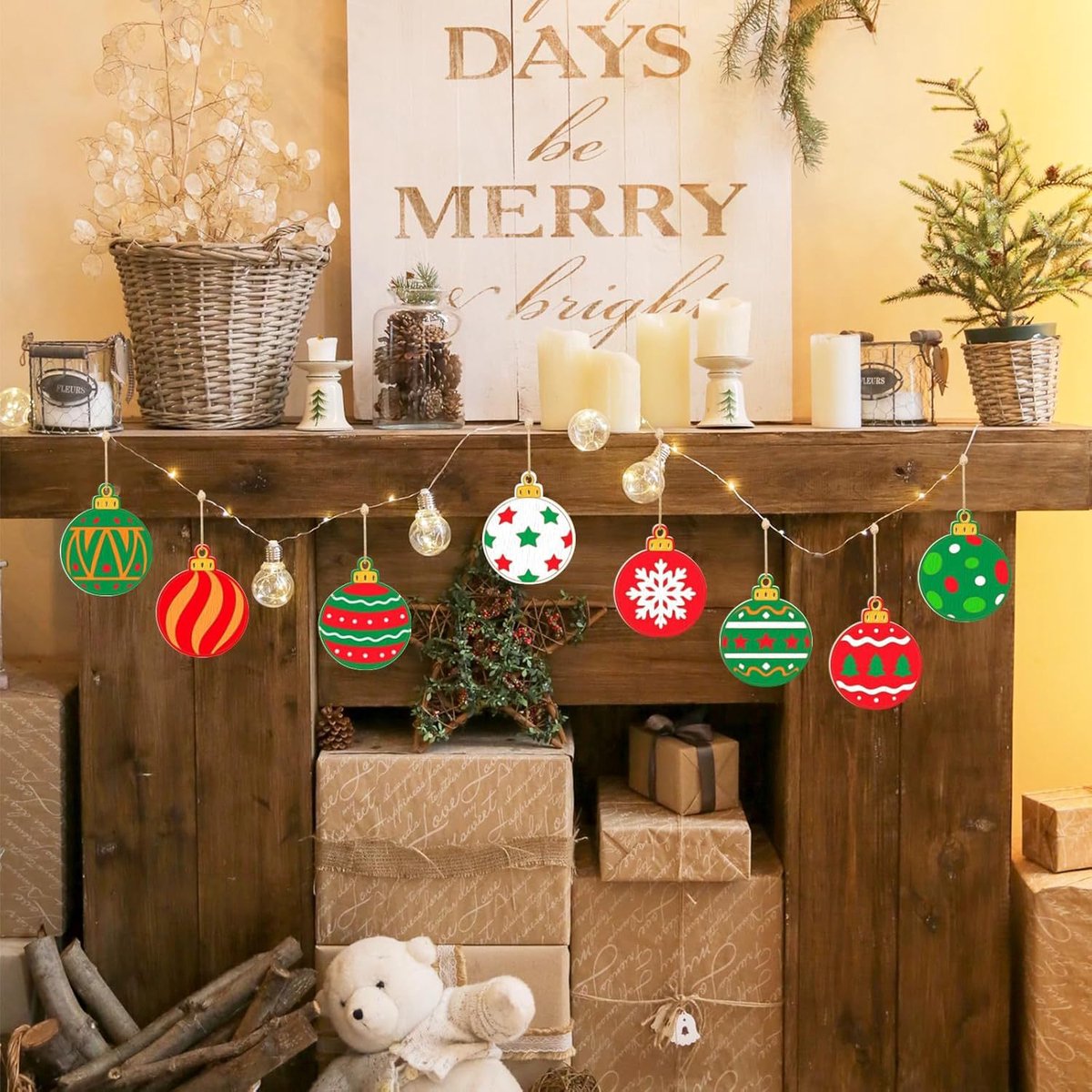 Christmas Decorations - Ornaments - DIY - Christmas Gifts - Wooden Christmas Decorations - Party Decorations - Image 2