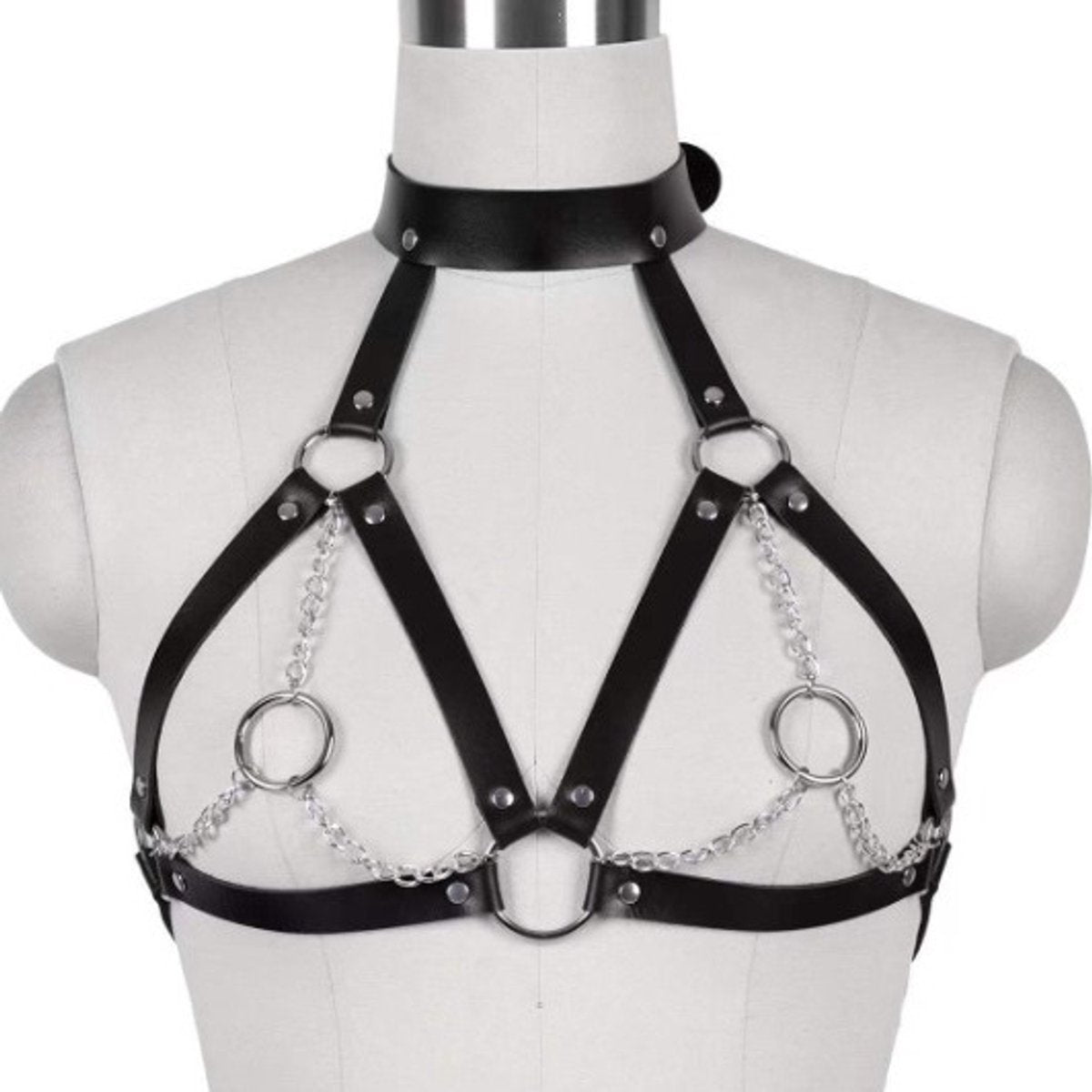 Bra Straps - Punk Cupless Bra Straps - Bra Tops - Bra Support - Bra Chains - Image 2