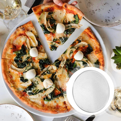 Stainless Steel Pizza Pan - Perforated - 16 Inch - Round Pizza Stand - Pizza Tray - Pizza Storage Tray - Oven Safe - Silver for Home and Restaurants - Image 4