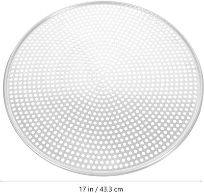 Stainless Steel Pizza Pan - Perforated - 16 Inch - Round Pizza Stand - Pizza Tray - Pizza Storage Tray - Oven Safe - Silver for Home and Restaurants - Image 5