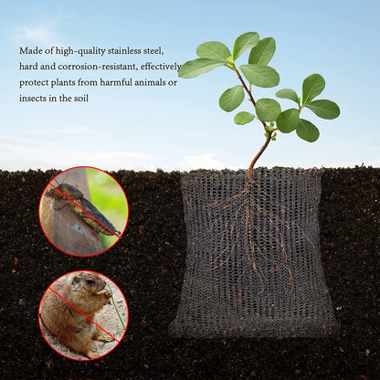 Garden Tools - 3-Piece Root Protection Baskets - Gopher-Resistant Stainless Steel Wire Basket Barriers - Keep Burrowing Animals, Pests, Voles, Moles, and More Out - 24 x 24 Inches - Image 2