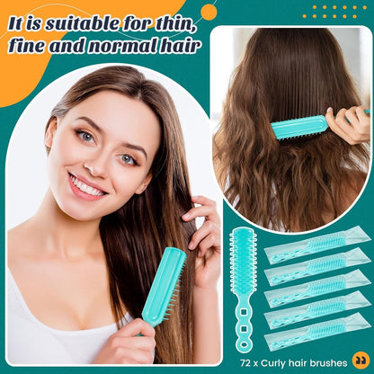 72 pcs Bulk Hair Brushes - Hair Brush Bulk Nylon Brush with Ventilated Hair Brush - For Curly Hair, Wavy Hair, Blow-Drying, Parting, Styling, Detangling Hair - Suitable for Travel, Home, Hotel - Image 2