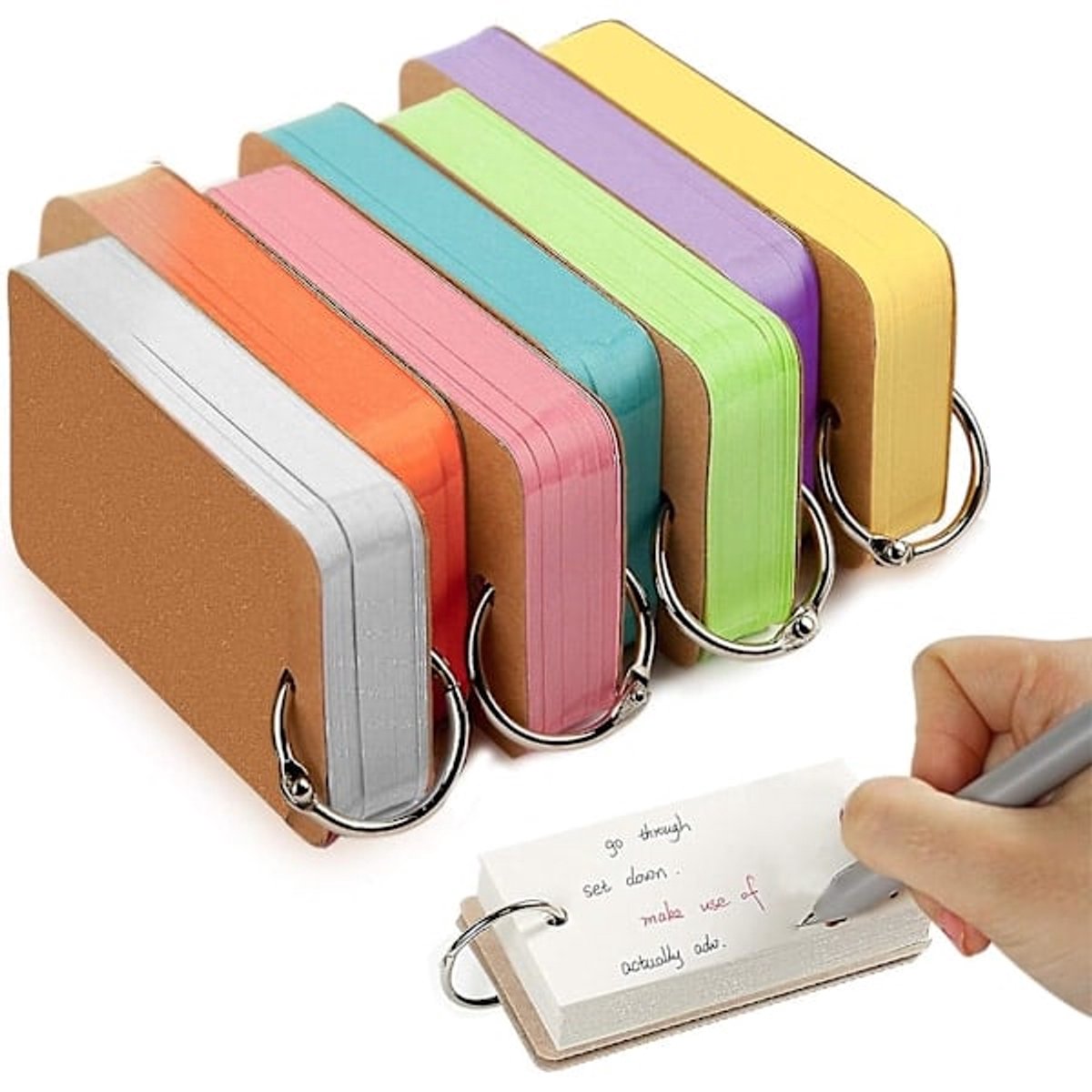 Notebook - Notepad - Flashcards - Sticky Notes - 7-pack