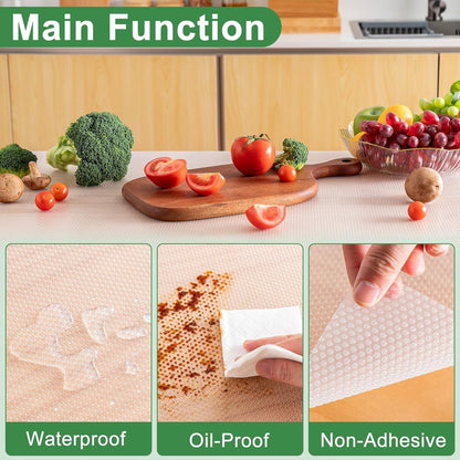 30*300cm non-stick coated shelves - waterproof and oil-resistant - thickened - easy to clean and cut - drawer insert - suitable for refrigerators, desks, cabinets, kitchens - Image 3
