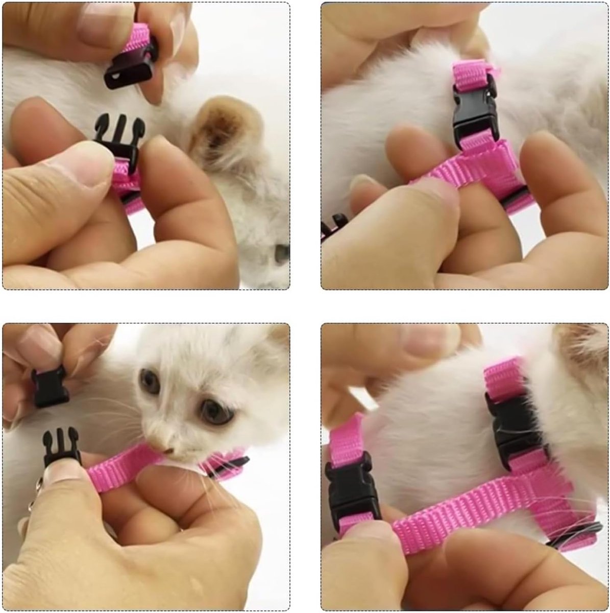 Cat Harnesses & Leashes - Cat Harnesses with Leashes - Anti-Escape Cat Leash Sets - Adjustable Soft Kitten Vests - Kitten Harnesses - For Kittens and Puppies - Image 2
