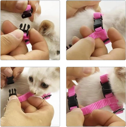 Cat Harnesses & Leashes - Cat Harnesses with Leashes - Anti-Escape Cat Leash Sets - Adjustable Soft Kitten Vests - Kitten Harnesses - For Kittens and Puppies - Image 2