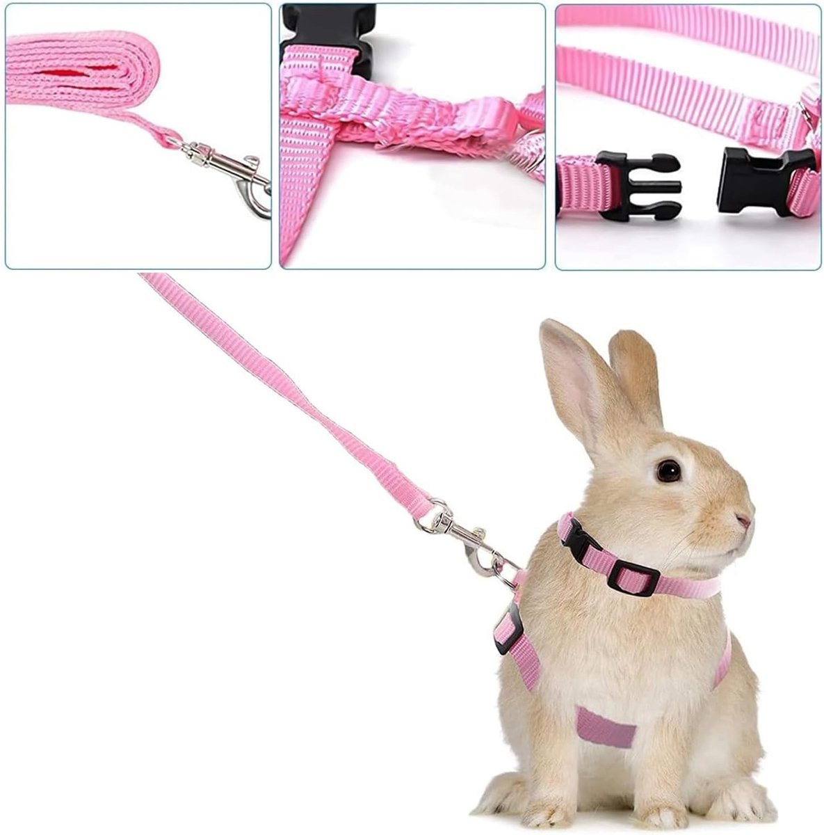 Cat Harnesses & Leashes - Cat Harnesses with Leashes - Anti-Escape Cat Leash Sets - Adjustable Soft Kitten Vests - Kitten Harnesses - For Kittens and Puppies - Image 4