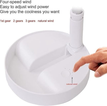 Folding Desk Fan - Adjustable Design - Cordless & Versatile - Foldable Standing Desk Fan - Image 4