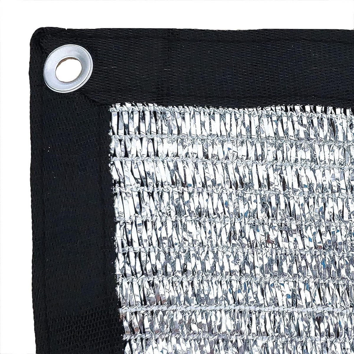 Reflective Aluminum Curtain Net with Eyelets - Sun Protection Cover - 6.5 ft x 6 ft - Image 2