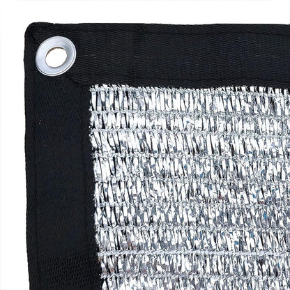 Reflective Aluminum Curtain Net with Eyelets - Sun Protection Cover - 6.5 ft x 6 ft - Image 2