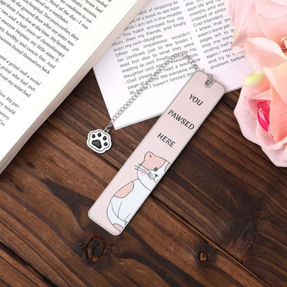 Bookmarks - Set of 2 - Cat Bookmarks - Gifts for Cat Lovers - Cute Bookmarks - Bookmark Gifts for Book Lovers - Reading Bookmarks - Gifts for Boys, Girls, Kids & Friends - Stainless Steel (Style B) - Image 5