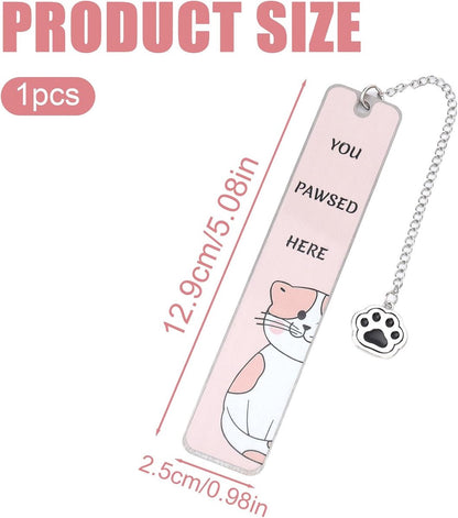 Bookmarks - Set of 2 - Cat Bookmarks - Gifts for Cat Lovers - Cute Bookmarks - Bookmark Gifts for Book Lovers - Reading Bookmarks - Gifts for Boys, Girls, Kids & Friends - Stainless Steel (Style B) - Image 6