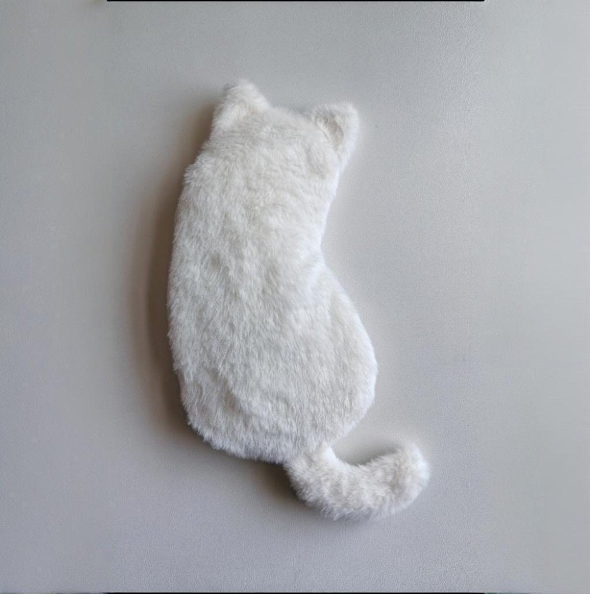 Student Storage Box - Pencil Case - Makeup Bag - Cute Cat-Shaped Storage Bag - Creative Cat-Shaped Storage Bag - Lightweight and Portable - Suitable for School, Office, and Travel（White） - Image 3