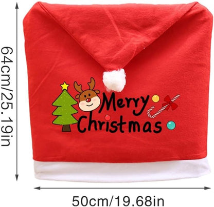 Chair Covers (5 Pieces) - Dining Chair Cover - Sofa Cover - Chair Covers - Christmas Chair Covers - Perfect for Christmas Holiday Dining Table and Chair Decorations - Home Kitchen Party Decorations - Image 2