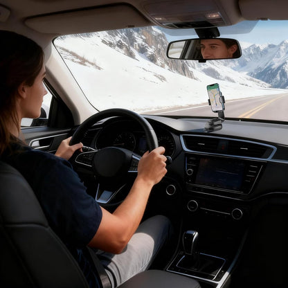Phone Holder - Universal Base - 360° Rotatable Car Phone Holder - Suitable for cars, trucks, vehicles, windshields and mobile navigation systems. - Image 4