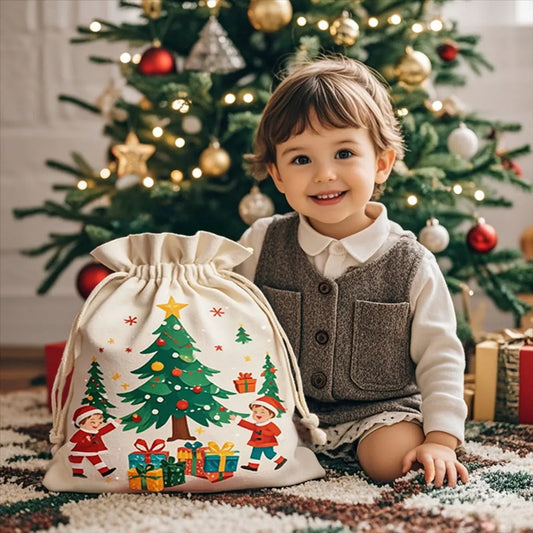 Gift Bags - Large Gift Bags - Packaging Bags - Large Gift Bags - Christmas Gift Bags - Wrapped Gift Bags - Cotton Storage Bags - 48x65cm - Image 2