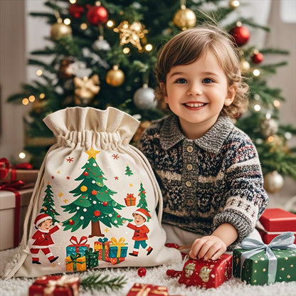 Gift Bags - Large Gift Bags - Packaging Bags - Large Gift Bags - Christmas Gift Bags - Wrapped Gift Bags - Cotton Storage Bags - 48x65cm - Image 3