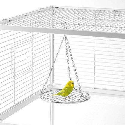 Stainless Steel Bird Toys - Small Pet Toys - Hanging Bird Cage Accessories - Suitable for Various Birds - For Balance Training of Small Parrots, Hamsters, etc. - Image 4