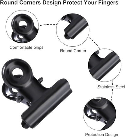Metal Clip - Office Supplies - Paper - Receipt - Label - Bag - Shop - Office - Reusable - Image 2