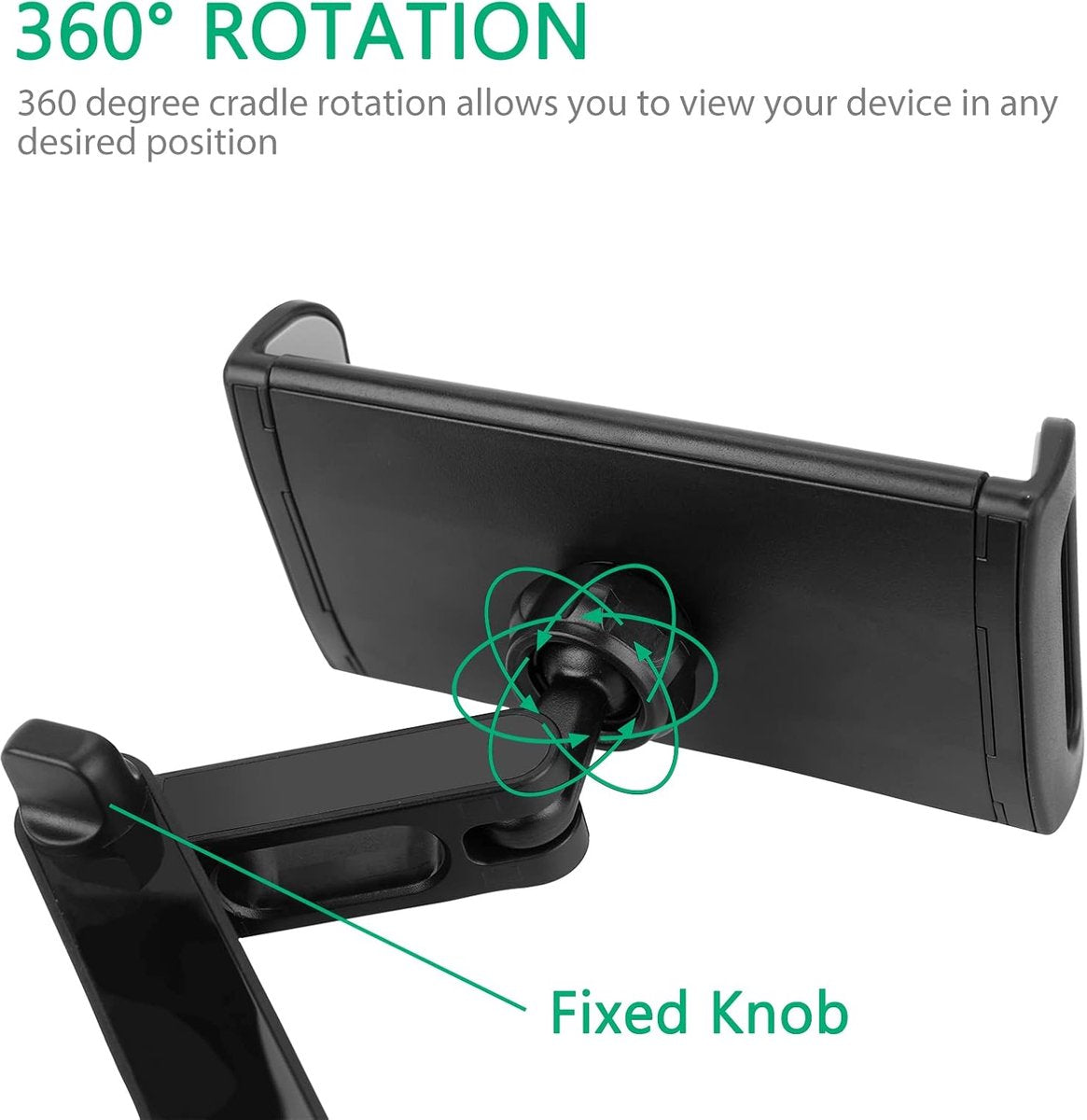 Car Phone Holders - Phone Holder - Back Seat - Adjustable Phone Holder - Back Seat Phone Holder - Universal Car Phone Holder - Black - Image 5