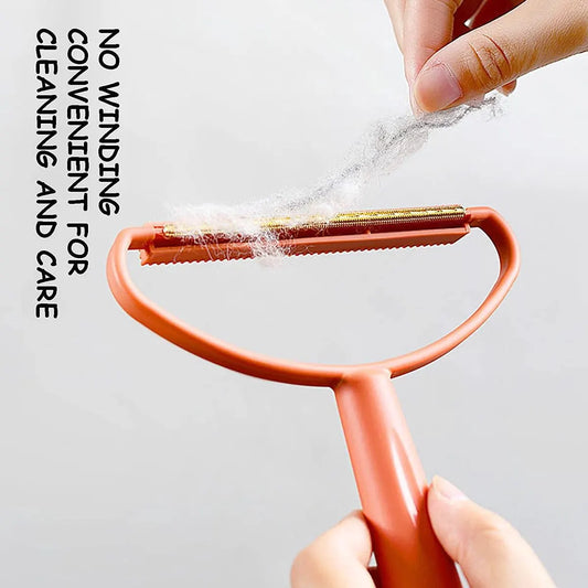 Portable Hair Removal Device - Clothes Hair Removal Device - Manual Hair Removal Device - Sweater Vacuum Cleaner - For removing dust and pets from clothes, curtains, blankets and sofas (blue and orange) - Image 4
