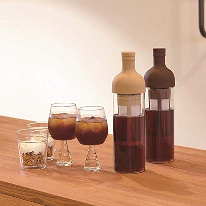 Cold Brew Coffee Pot - 1000 ml Glass Carafe with Infuser - For Iced Coffee & Iced Tea - Easy to Fill and Clean - Khaki - Image 4