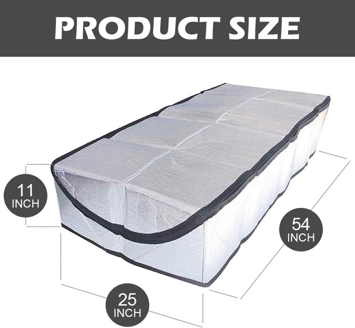 Attic Hatch Insulation Cover 63.5x138 cm - Dust Cover for Attic Hatch - Energy Saving With Zipper - For Stairs - Cool in Summer, Warm in Winter - Image 6