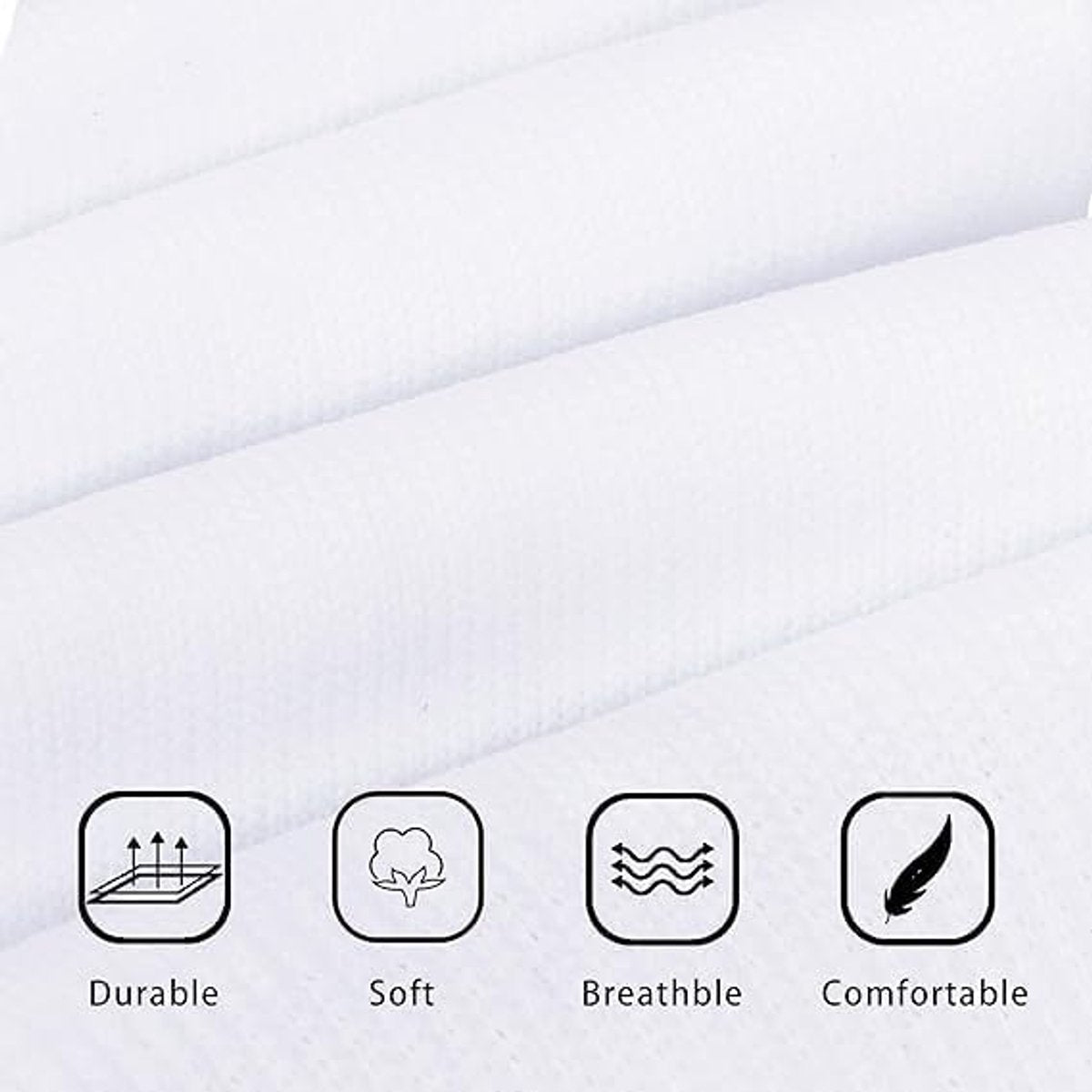 Socks - Sports Socks - Anti-Slip Thickened - Football Socks - Training Socks - Breathable and Sweat-Wicking Socks - White - Sizes 37-44 - Image 4