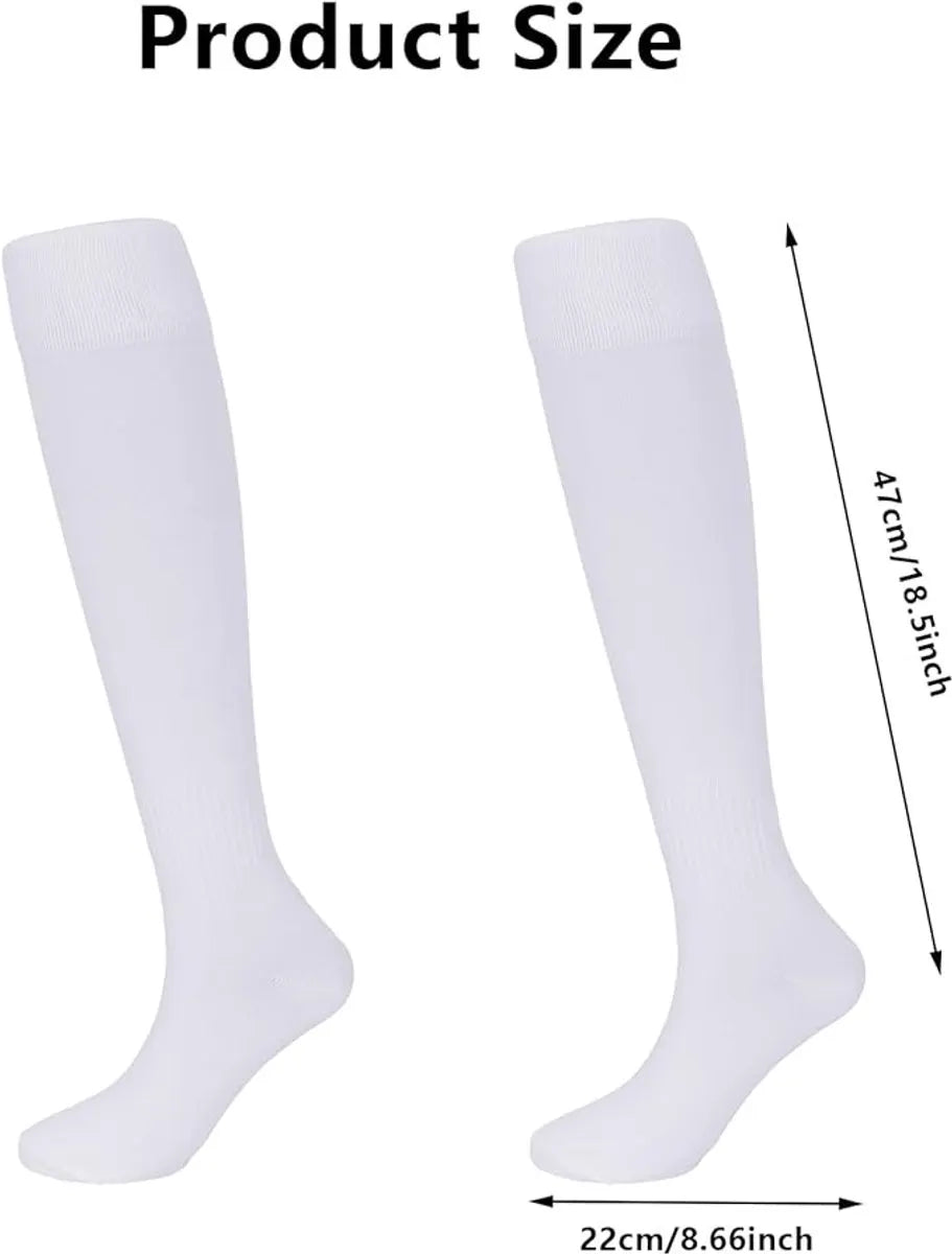 Socks - Sports Socks - Anti-Slip Thickened - Football Socks - Training Socks - Breathable and Sweat-Wicking Socks - White - Sizes 37-44 - Image 6