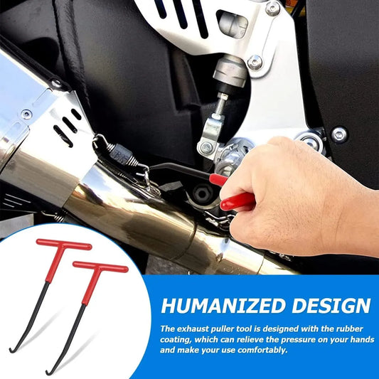 Brake Spring Hook - 2-Piece Set - Exhaust Spring Puller - Motorcycle | Bicycle | Spring Puller - Special T-Shaped Tool - Image 2