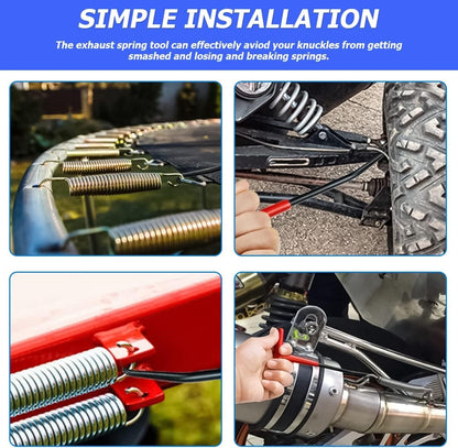 Brake Spring Hook - 2-Piece Set - Exhaust Spring Puller - Motorcycle | Bicycle | Spring Puller - Special T-Shaped Tool - Image 5