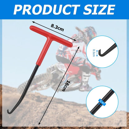 Brake Spring Hook - 2-Piece Set - Exhaust Spring Puller - Motorcycle | Bicycle | Spring Puller - Special T-Shaped Tool - Image 6