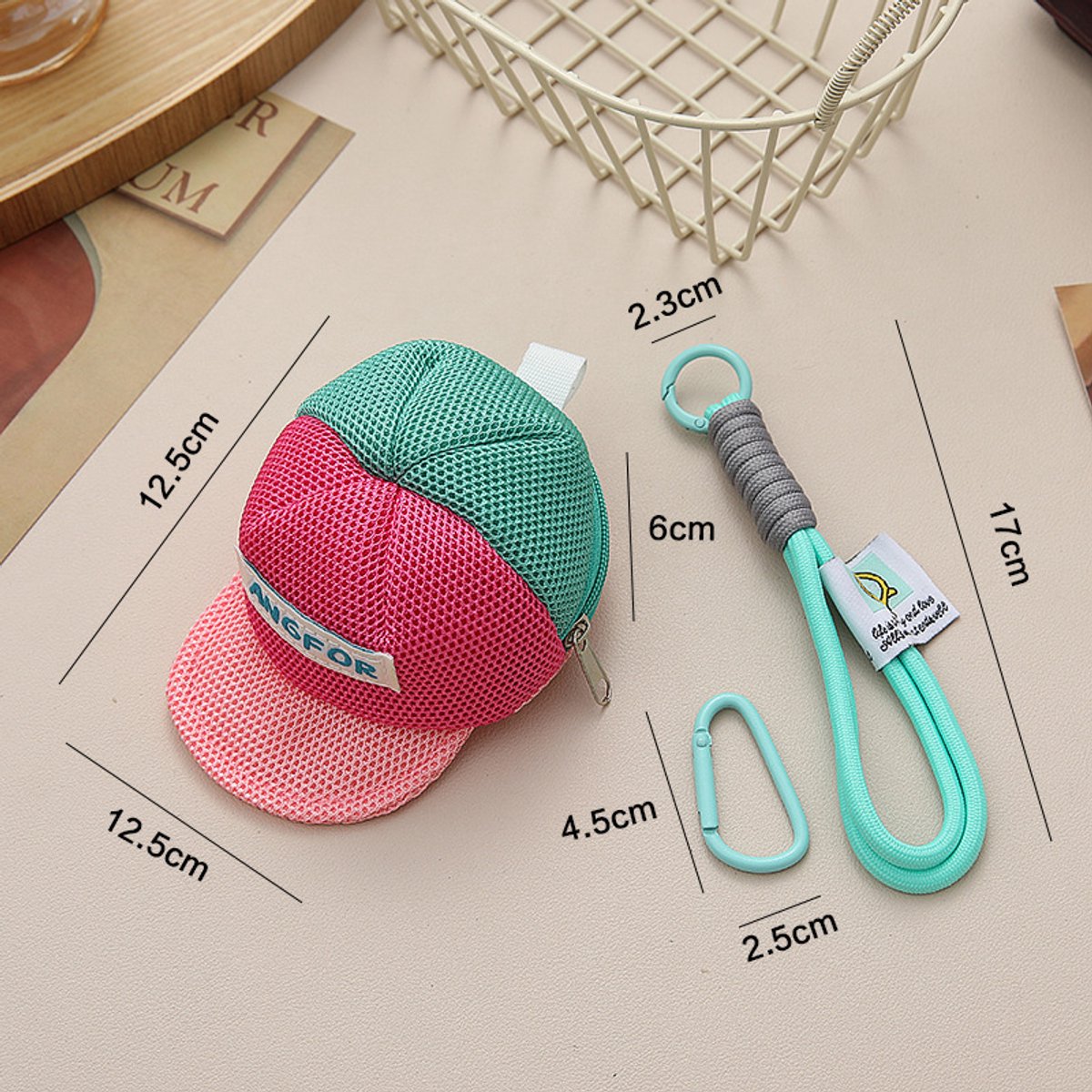 Storage Bag - Dopamine-Colored Mesh Bag - Travel Bag - Wallet - Headphone Bag - Keychain - Image 4