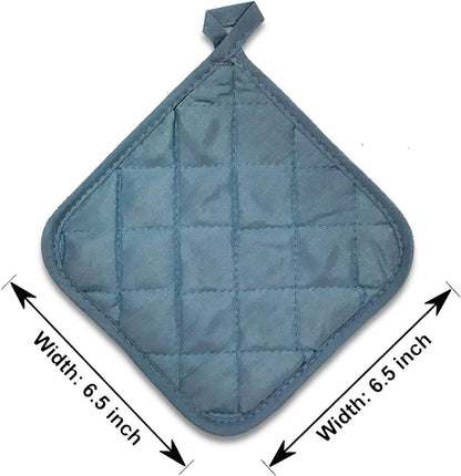 Placemat - Set of 5 Insulation Mats for the Kitchen - Heat Resistant Insulation Mats - Large Coasters for Daily Cooking and Baking (Dimensions: 6.5 x 6.5 Inches, Color: Blue) - Image 4
