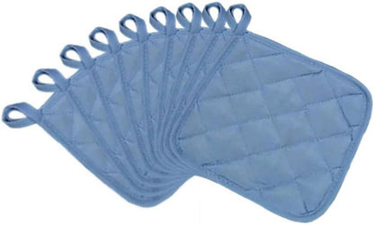Placemat - Set of 5 Insulation Mats for the Kitchen - Heat Resistant Insulation Mats - Large Coasters for Daily Cooking and Baking (Dimensions: 6.5 x 6.5 Inches, Color: Blue) - Image 5